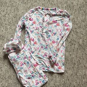Magnetic Me Multicolor Floral Kids Pajama Set